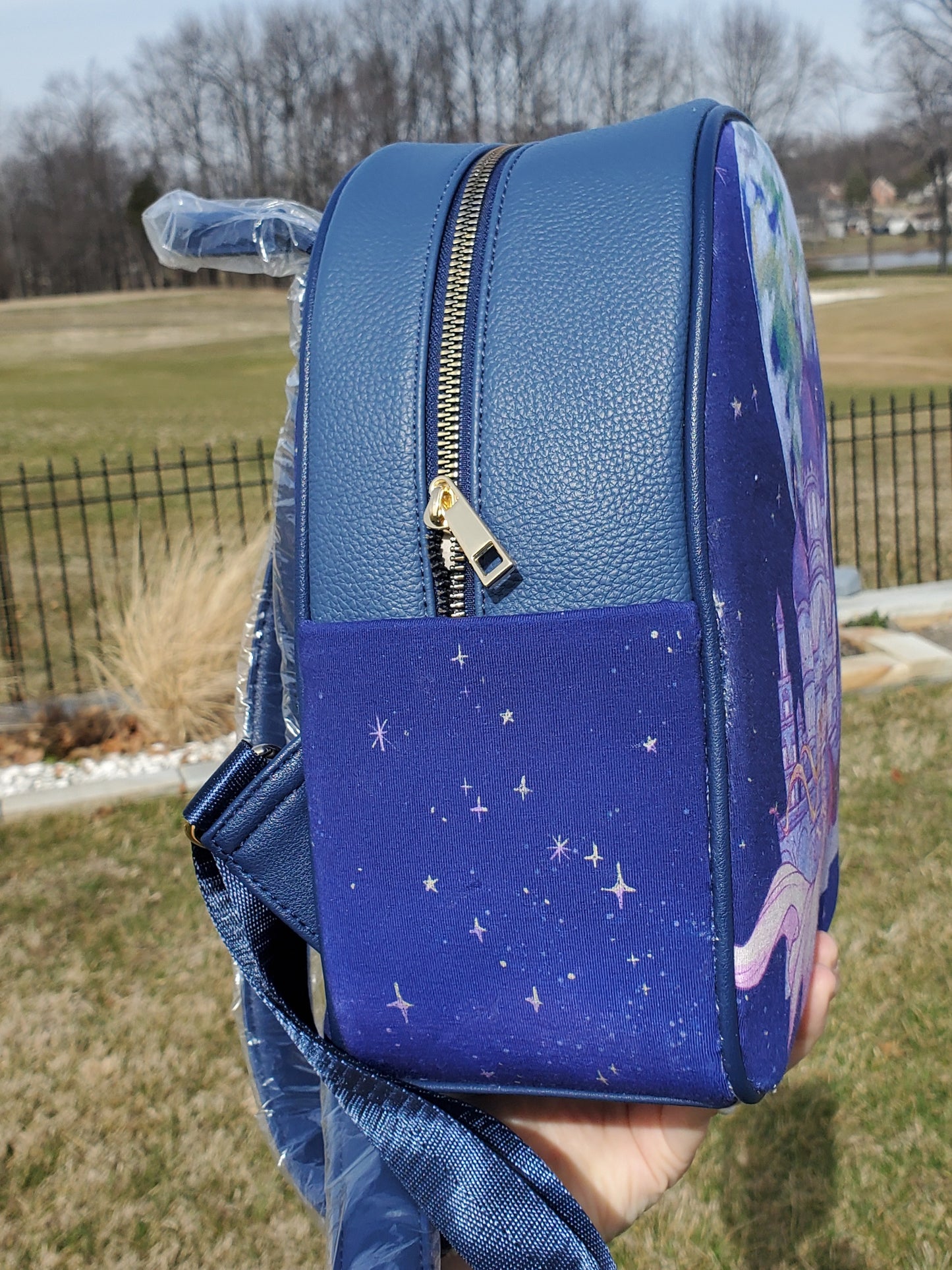 Moon princess BW mini backpack