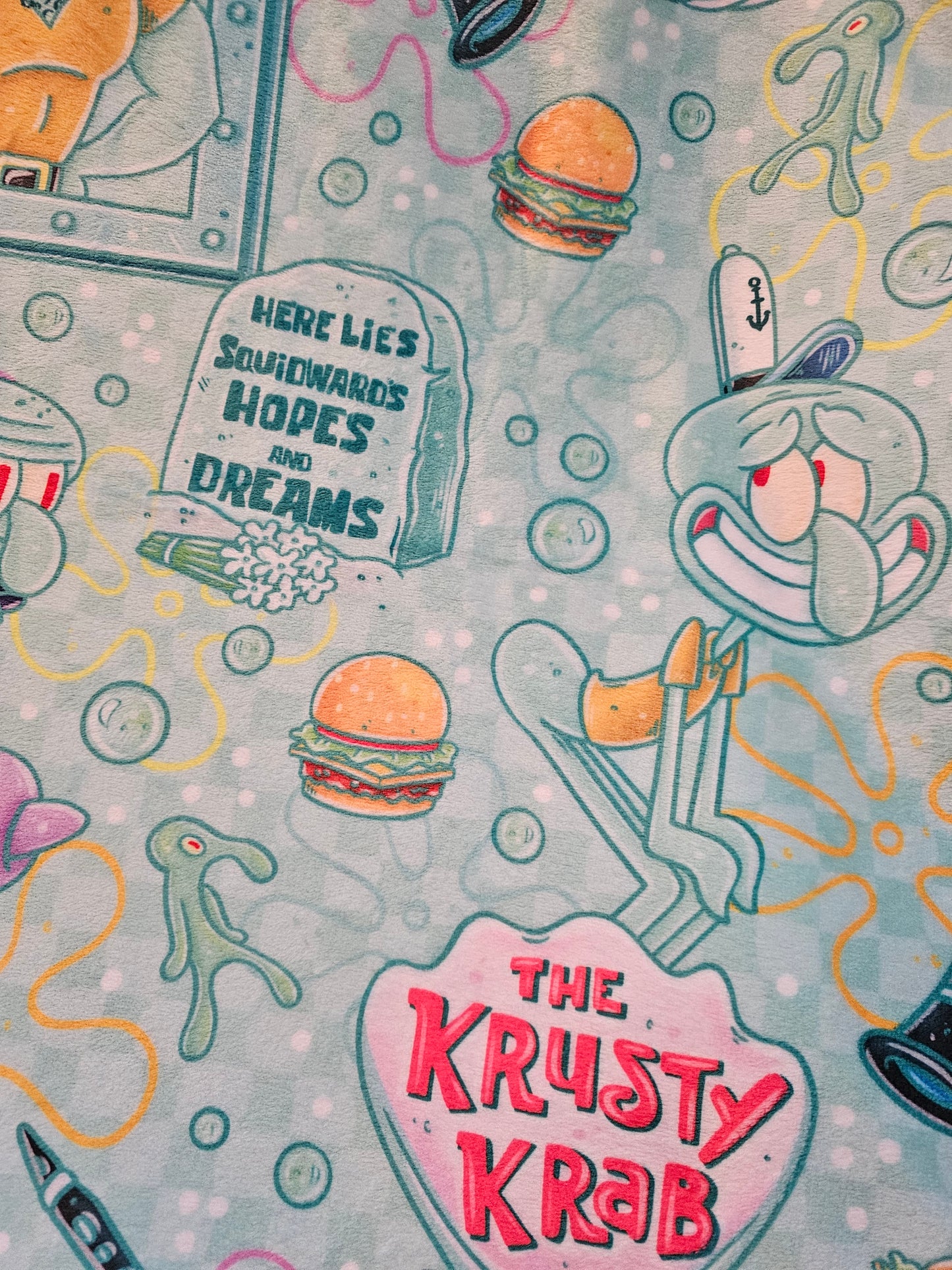 Preorder: cartoon squid 50x60 blanket