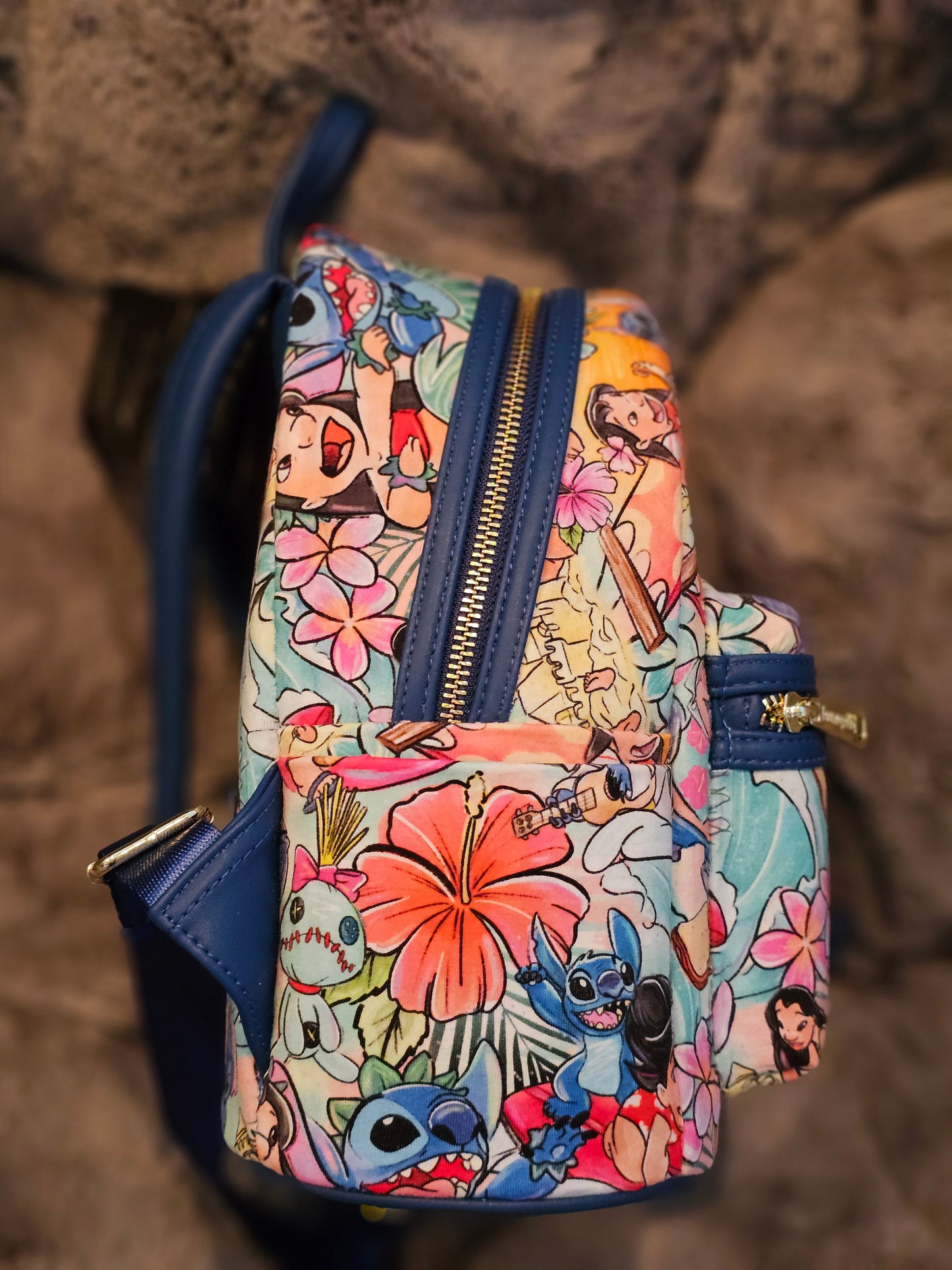 Hawaiian roller coaster mini backpack
