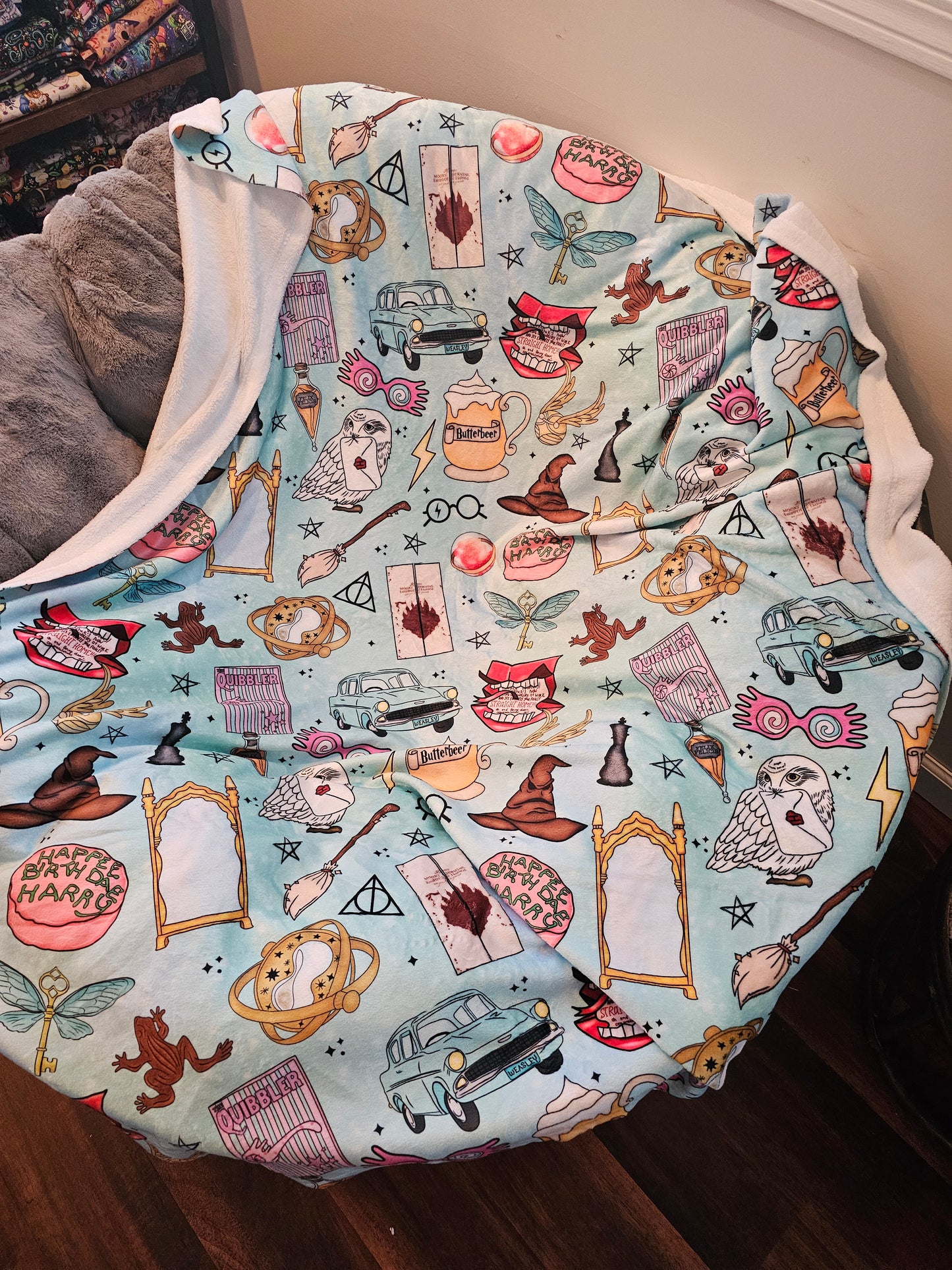 Preorder: potter items 50x60 blanket