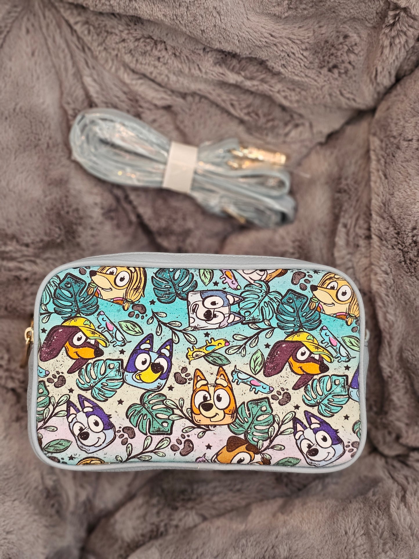 Tropical heeler crossbody bag