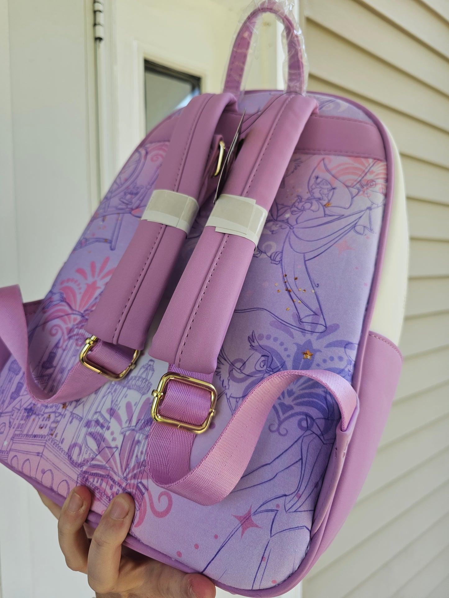 Purple beauty custom mini backpack