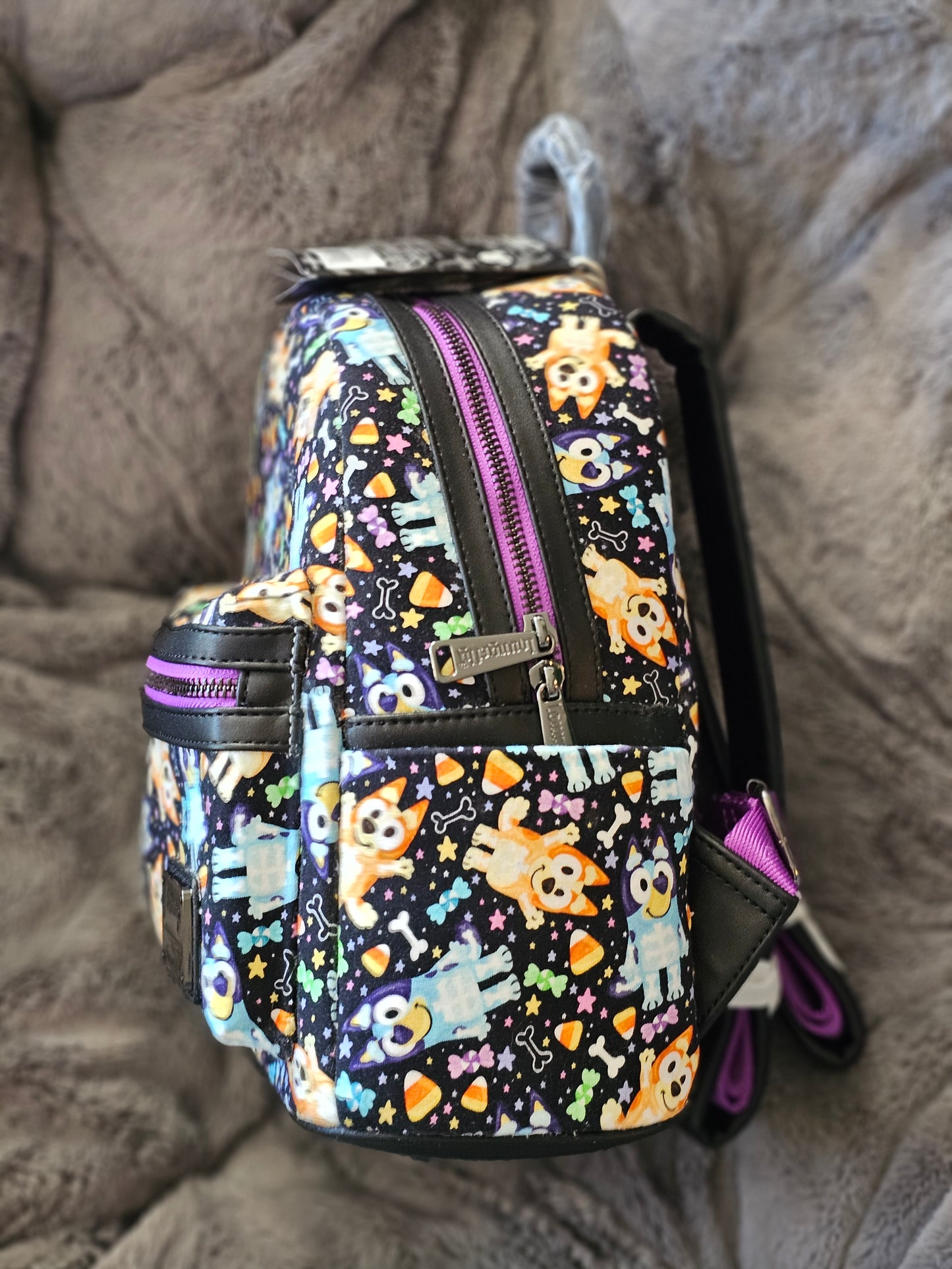 Custom candy corn heeler mini backpack