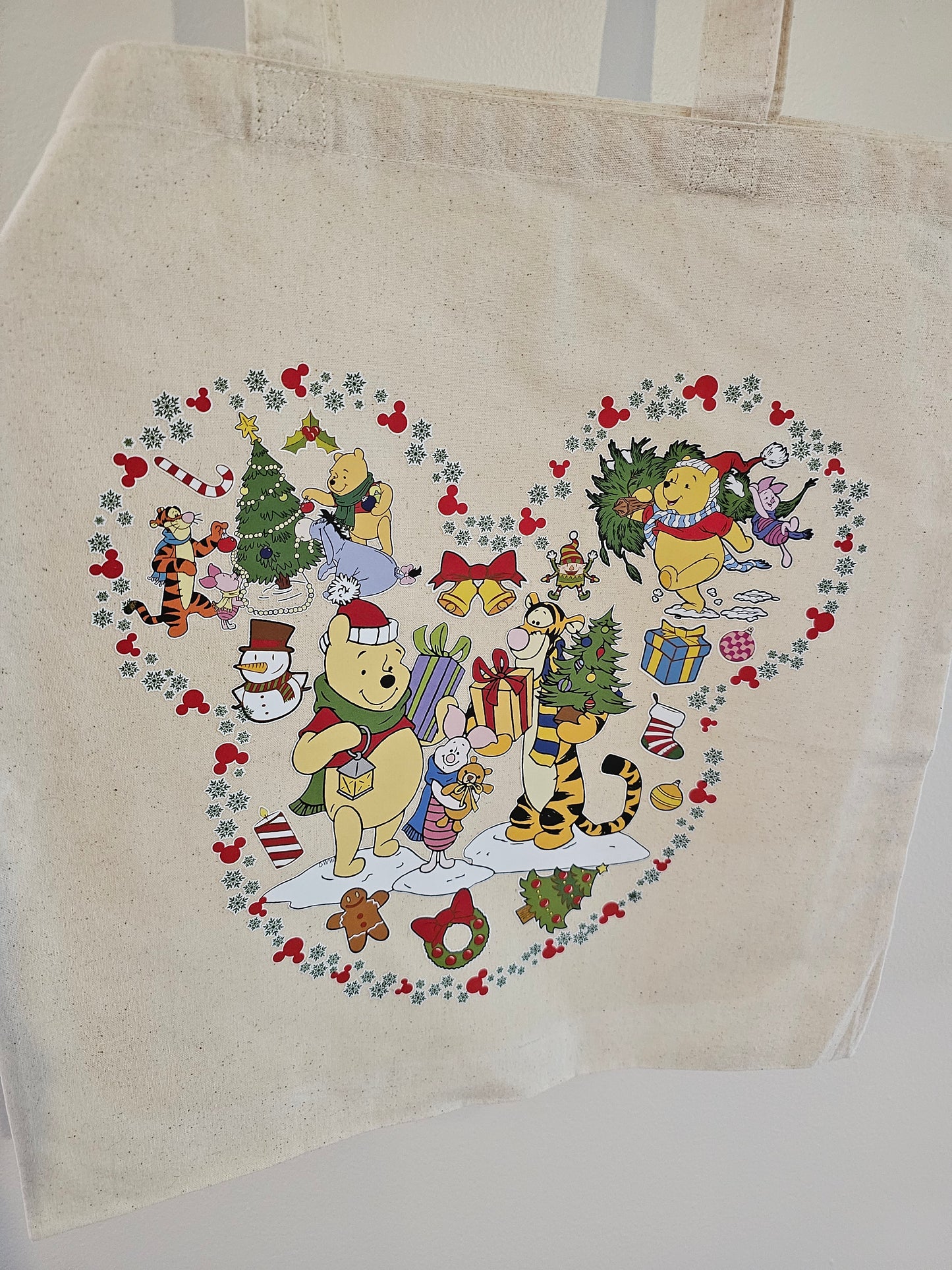 Pooh christmas tote- regular