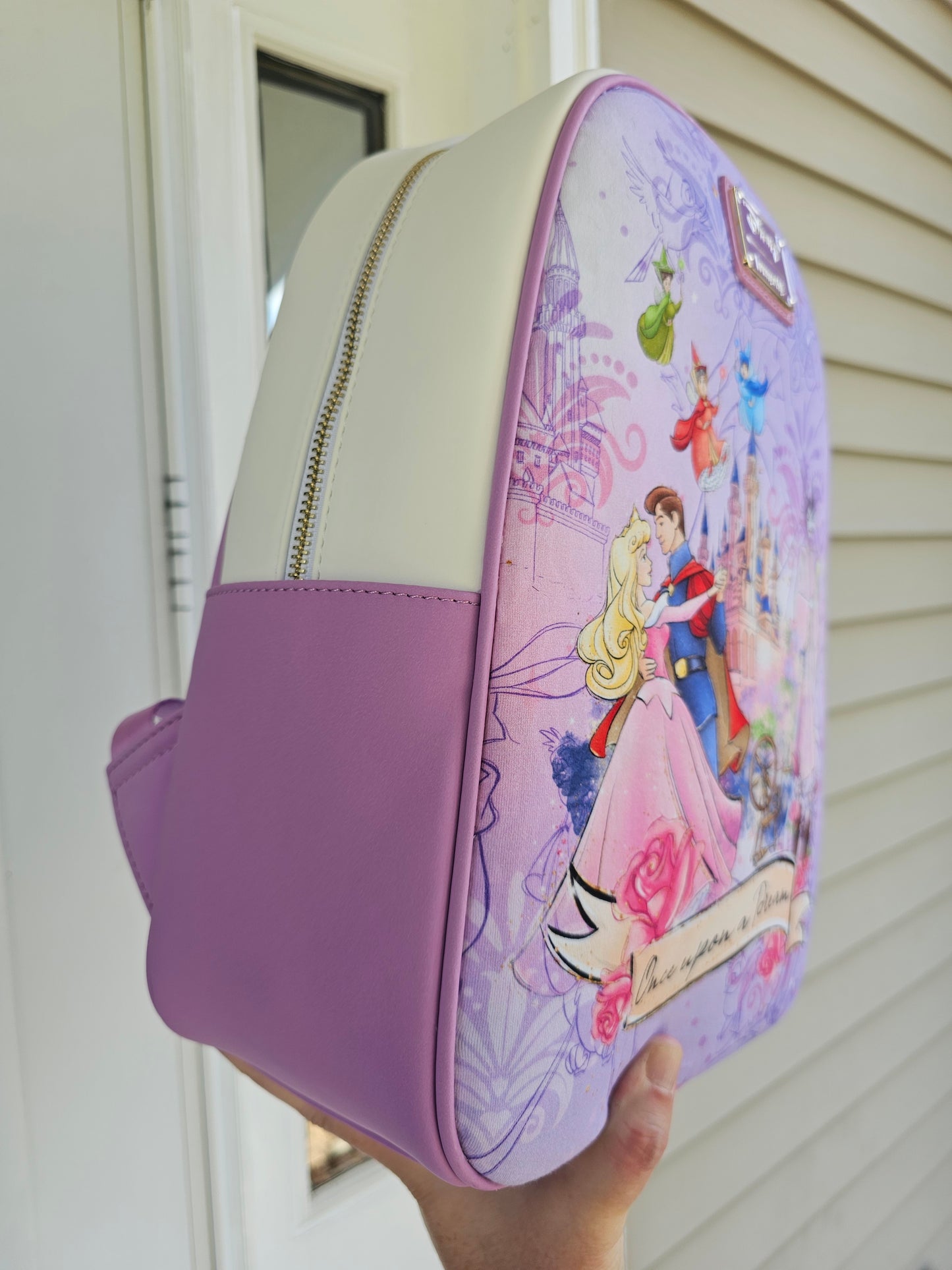 Purple beauty custom mini backpack