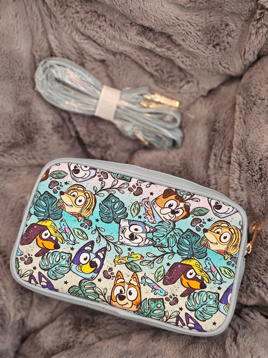 Tropical heeler crossbody bag