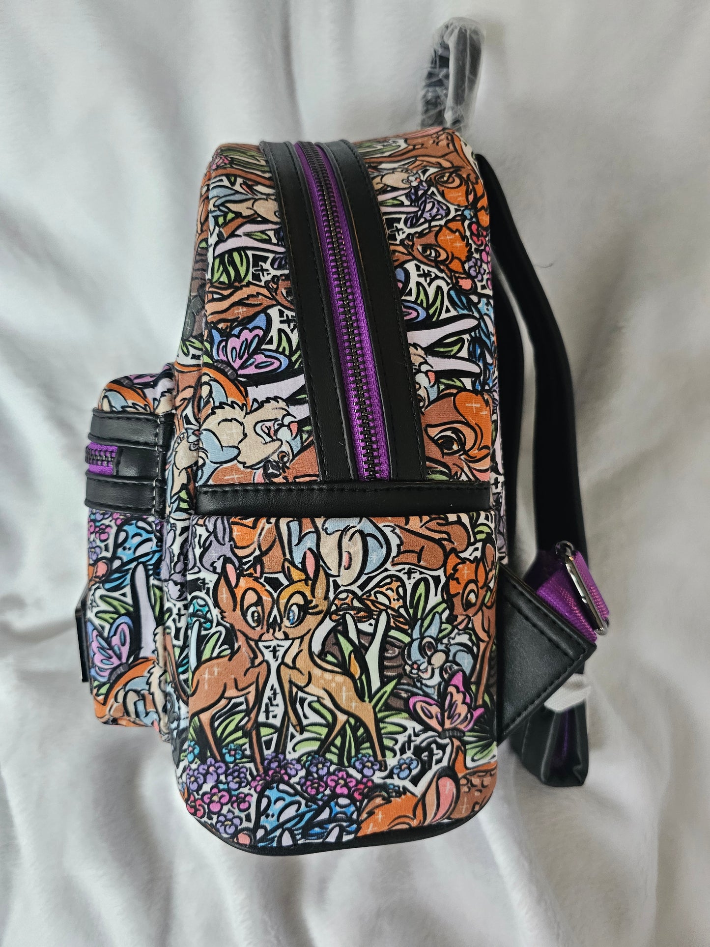 Doodle deer custom fabric mini backpack