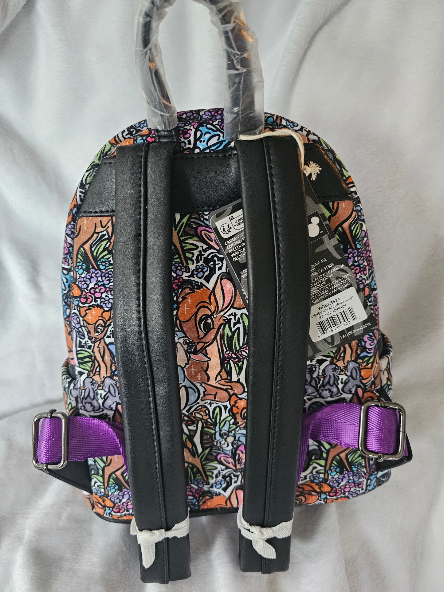 Doodle deer custom fabric mini backpack