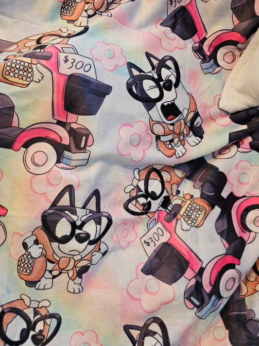 Grouchy granny heeler 50x60 blanket