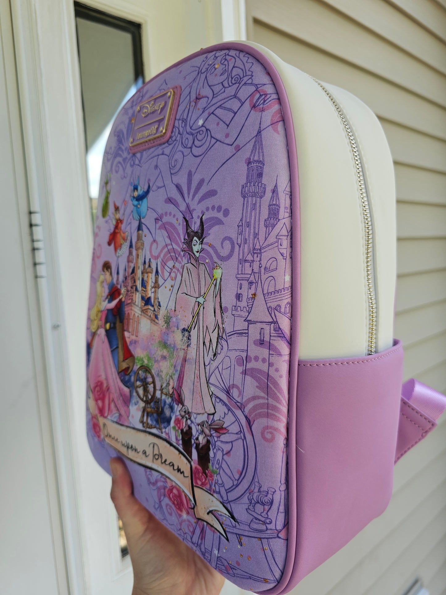 Purple beauty custom mini backpack
