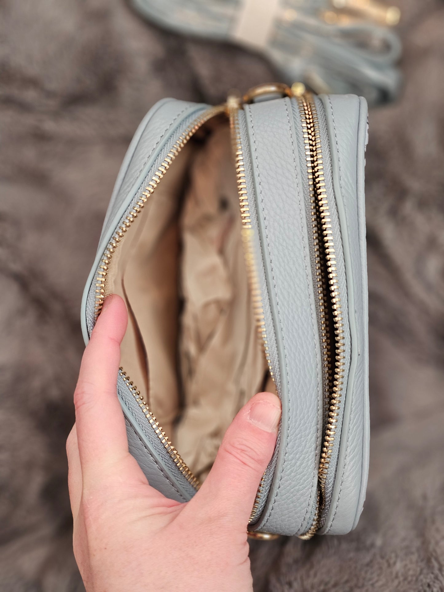 Tropical heeler crossbody bag