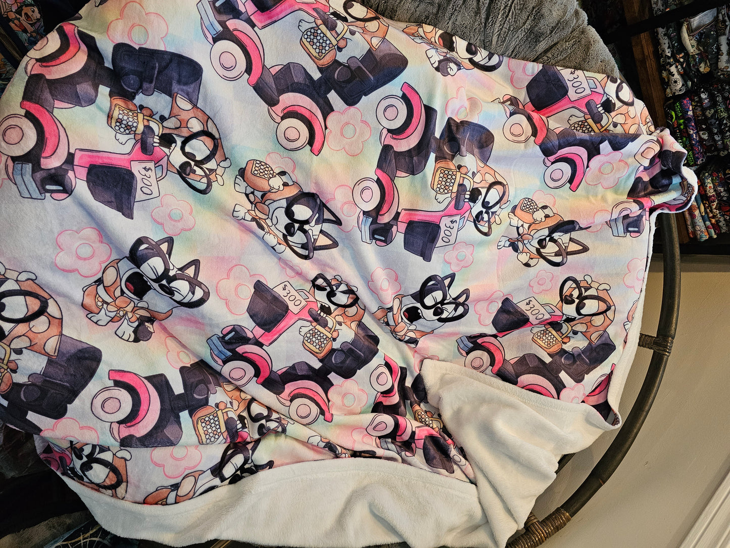 Grouchy granny heeler 50x60 blanket