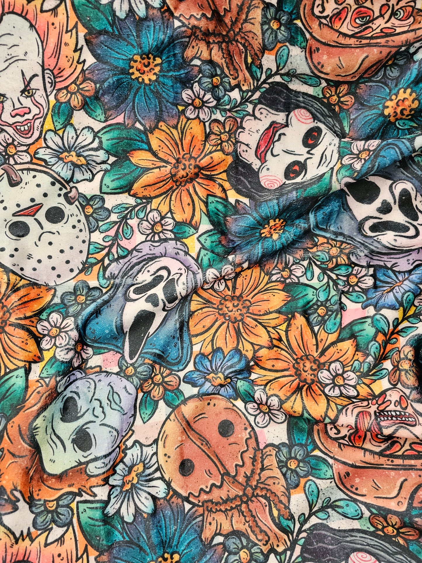 Rts: floral horror 50x60 blanket