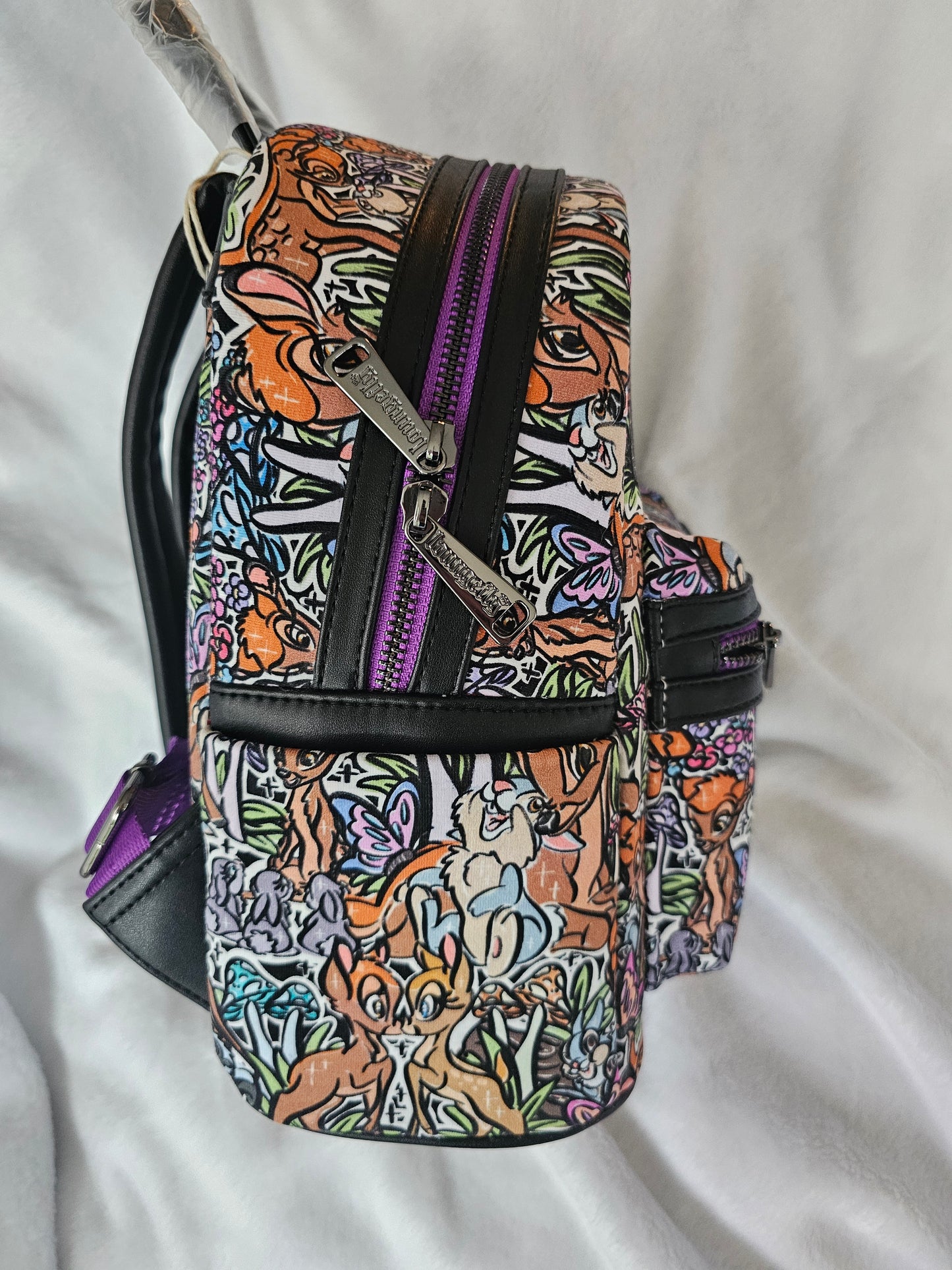 Doodle deer custom fabric mini backpack