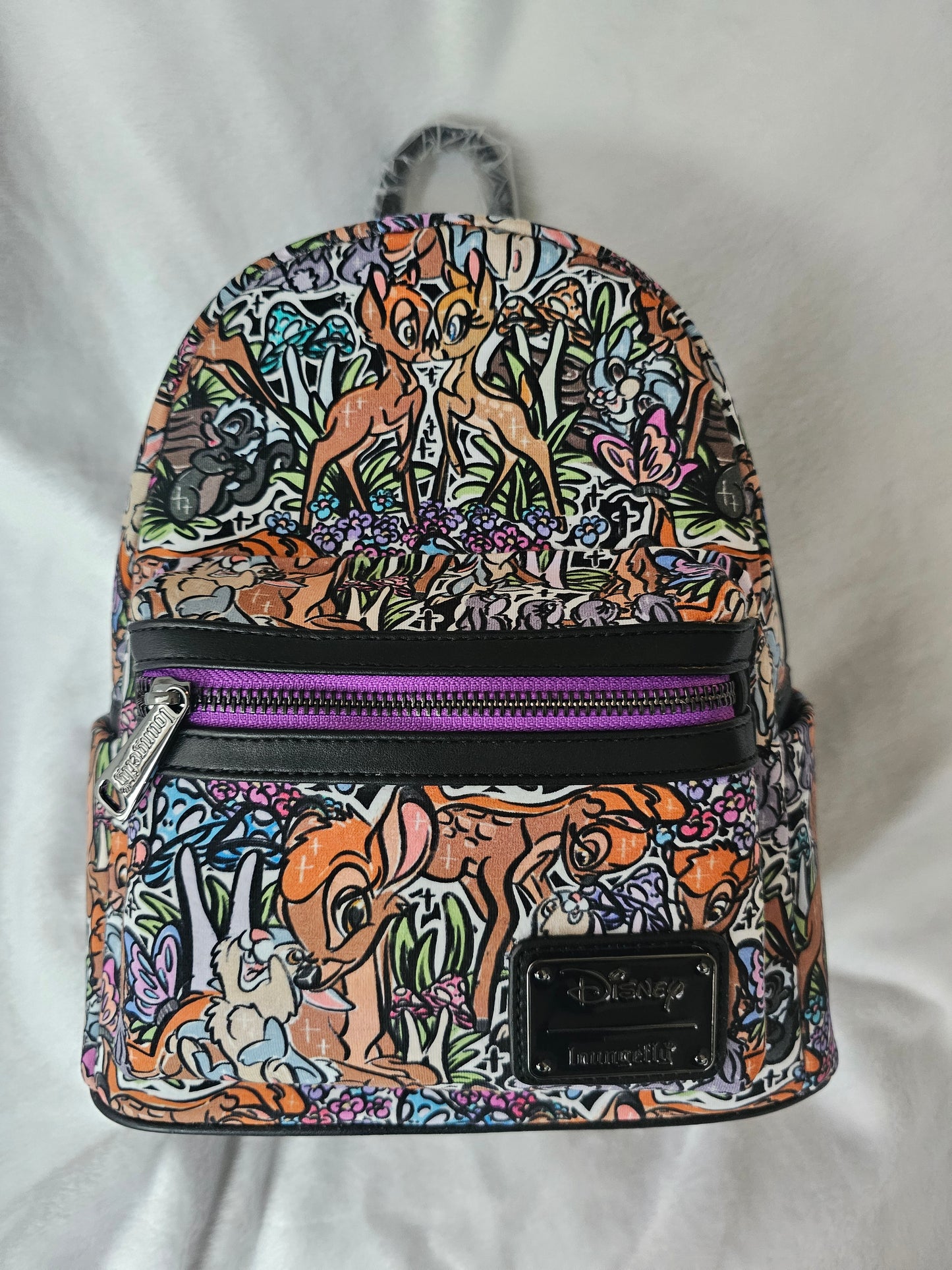 Doodle deer custom fabric mini backpack