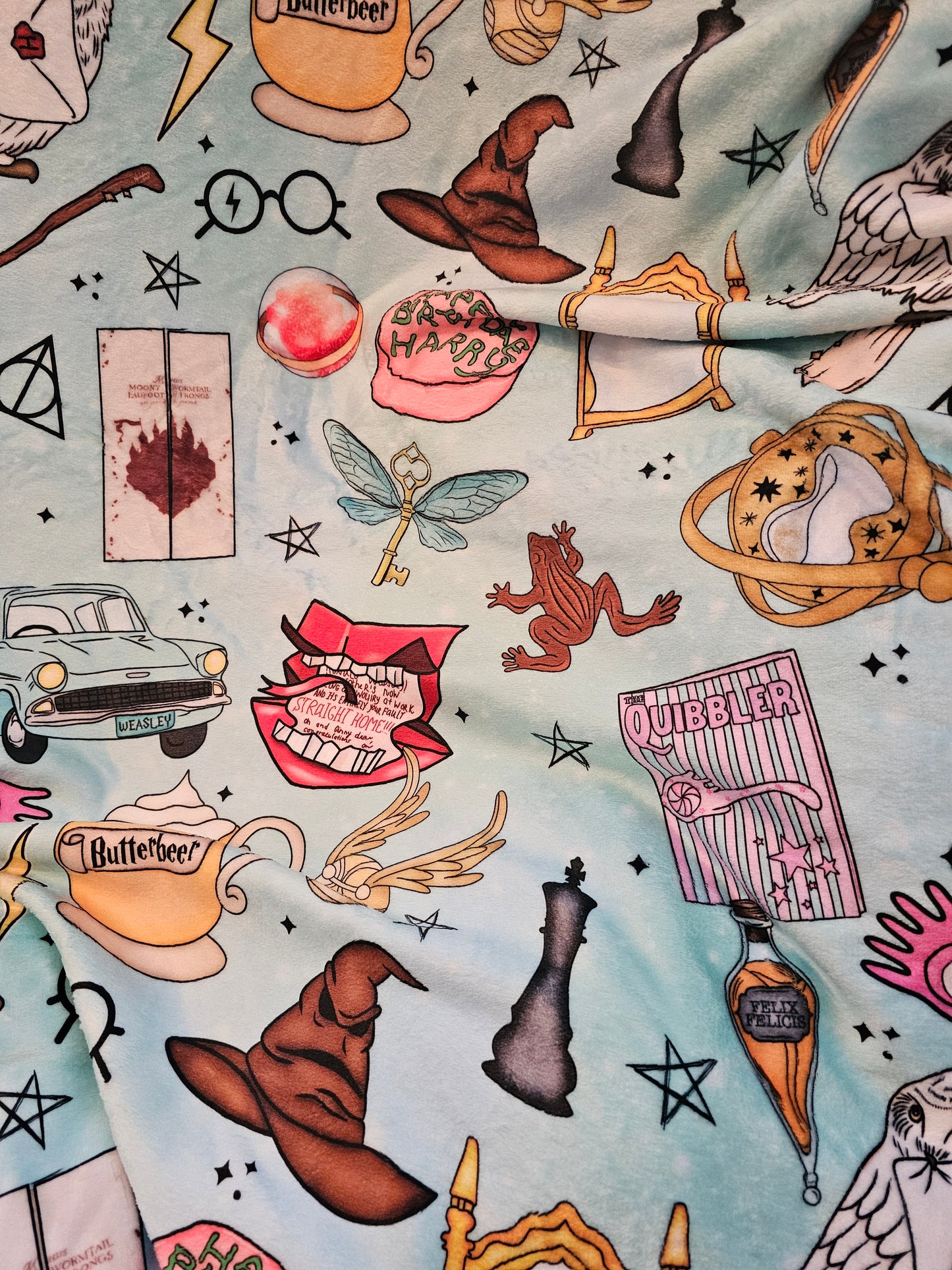 Preorder: potter items 50x60 blanket