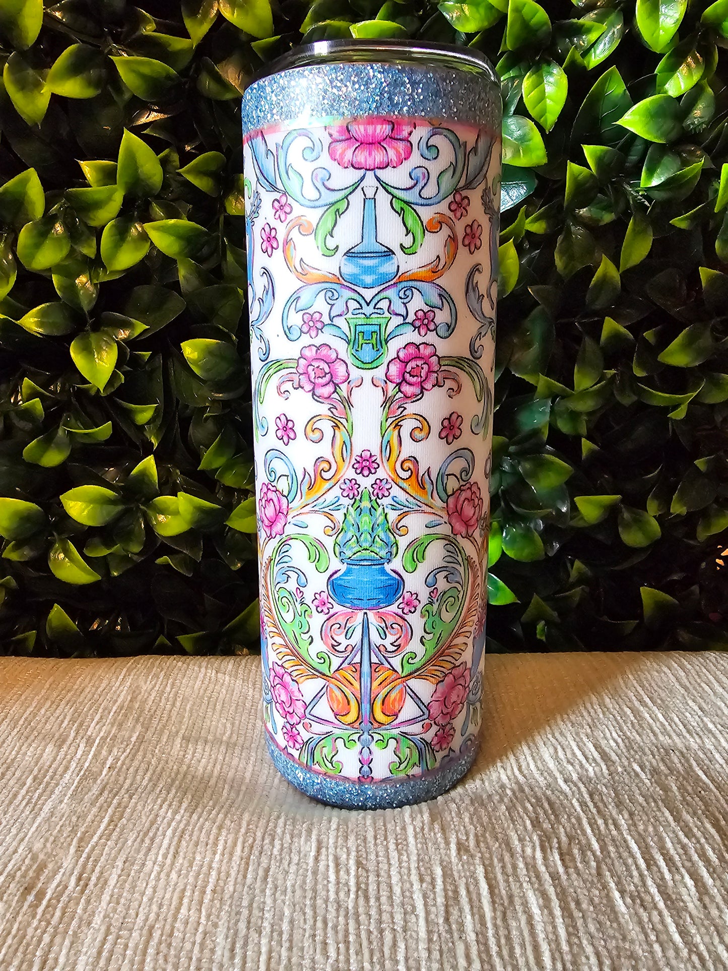 HP damask tumbler