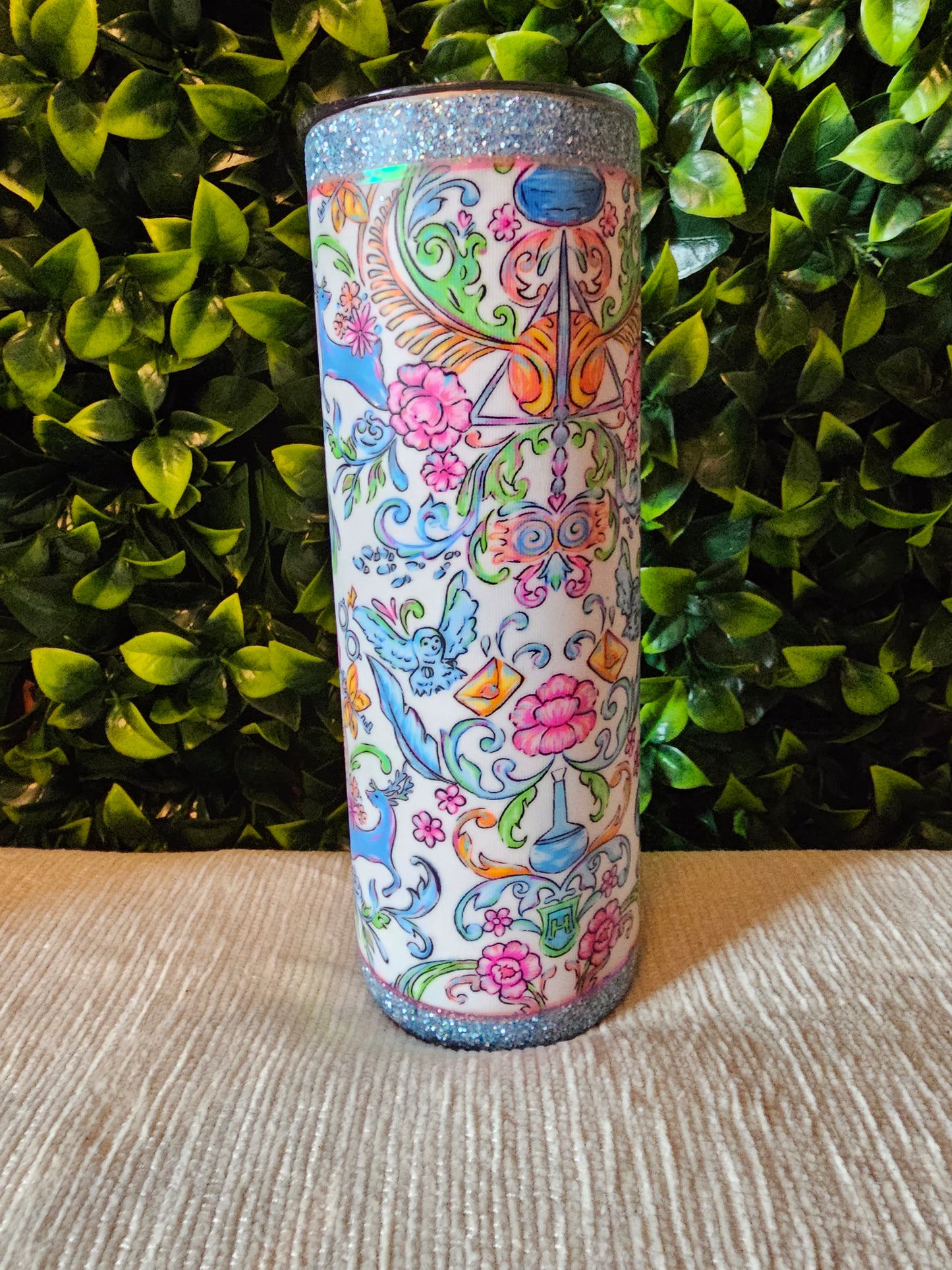 HP damask tumbler