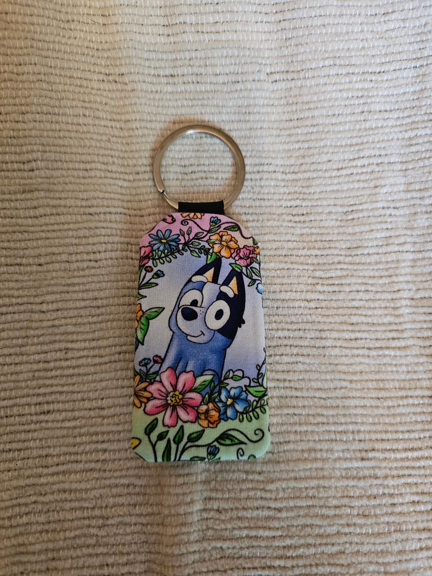 Sock fabric keychain