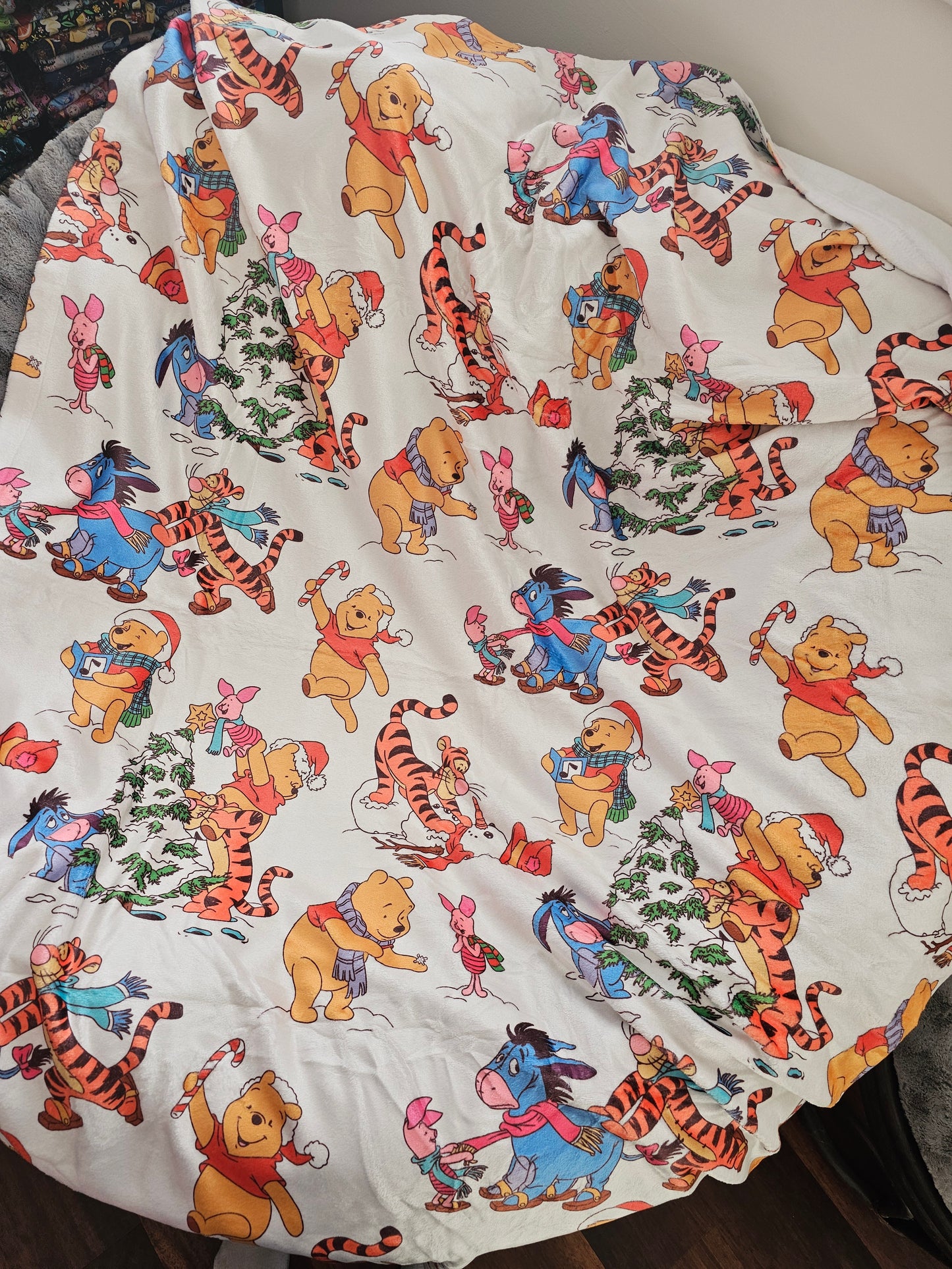 Preorder: silly old bear in the snow 50x60 blanket