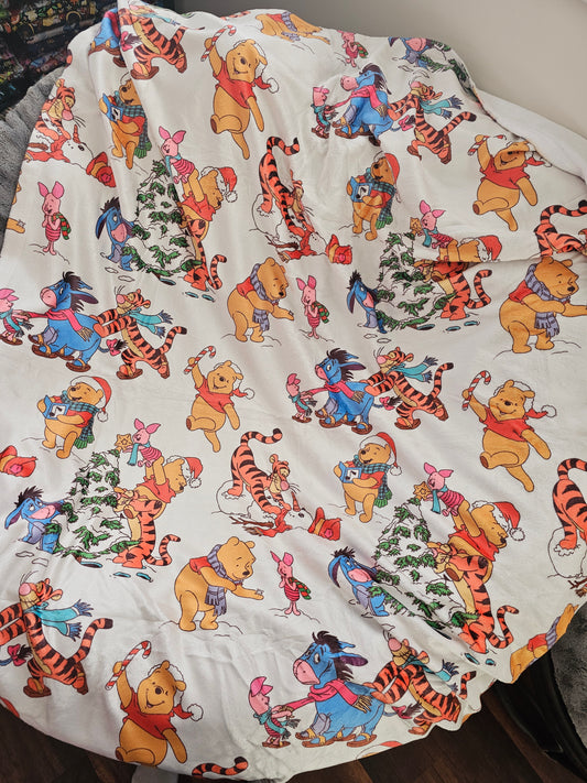 Preorder: silly old bear in the snow 50x60 blanket