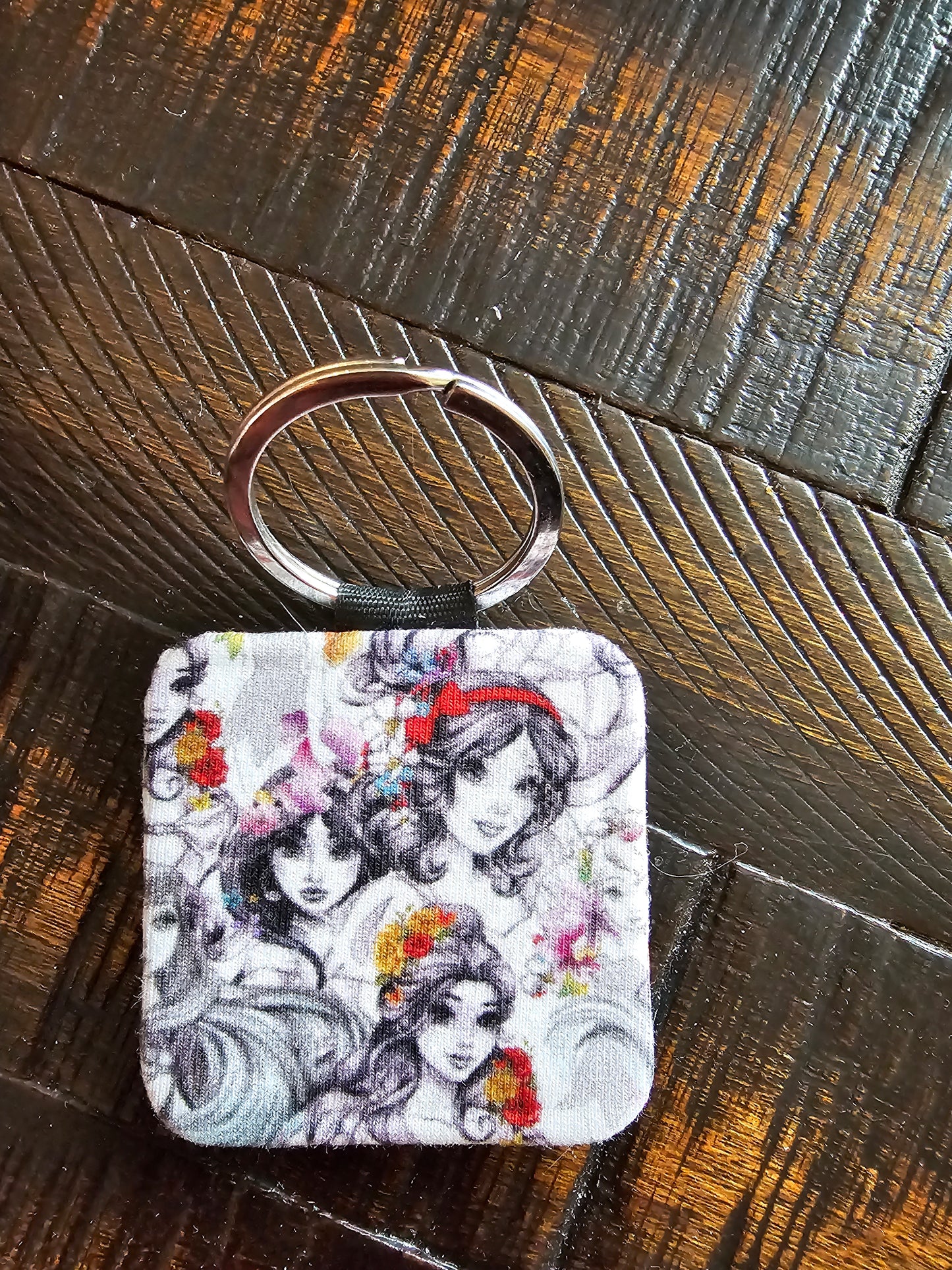 Princess sketch keychain