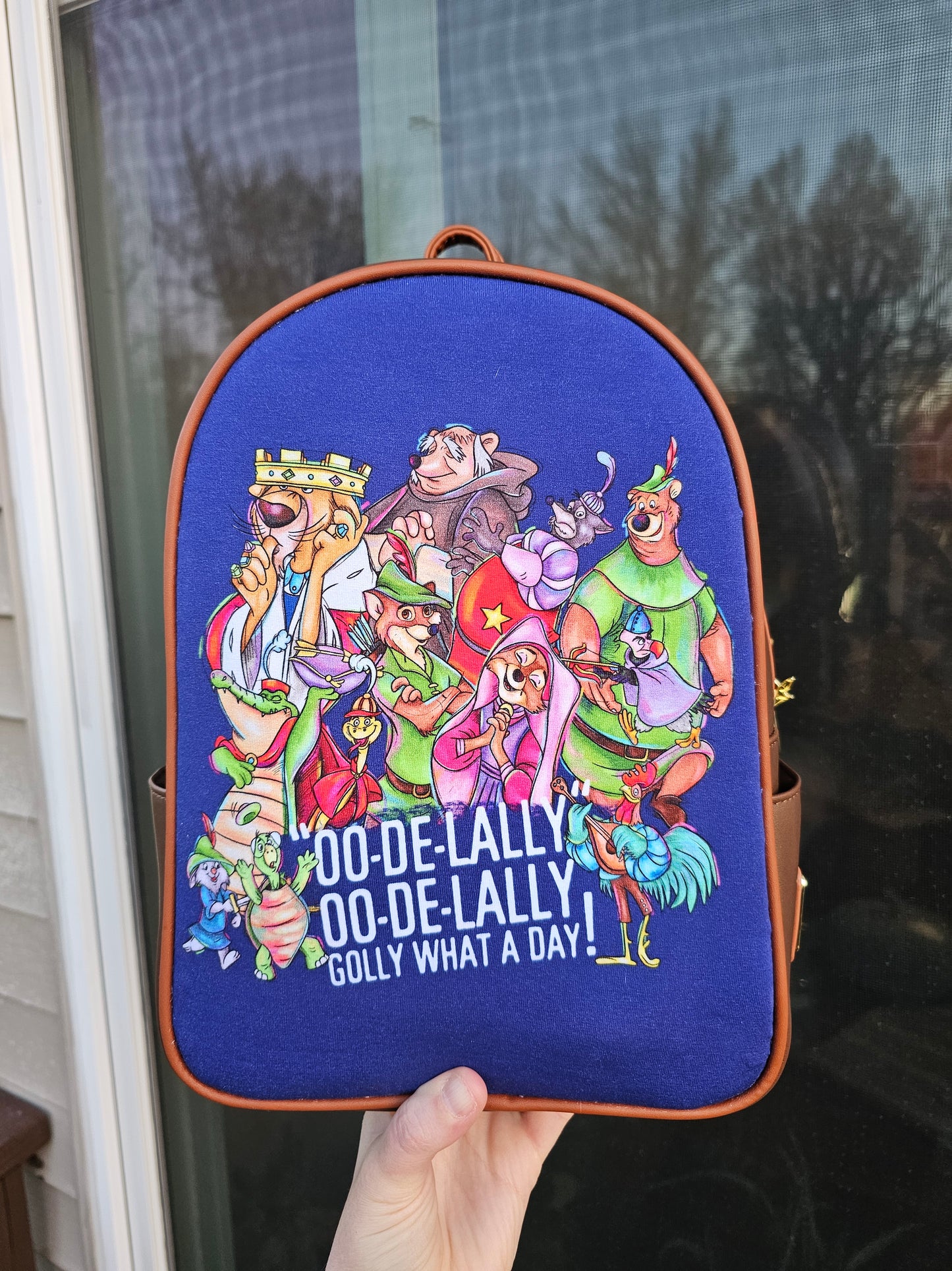 Oo de lally custom fabric mini backpack