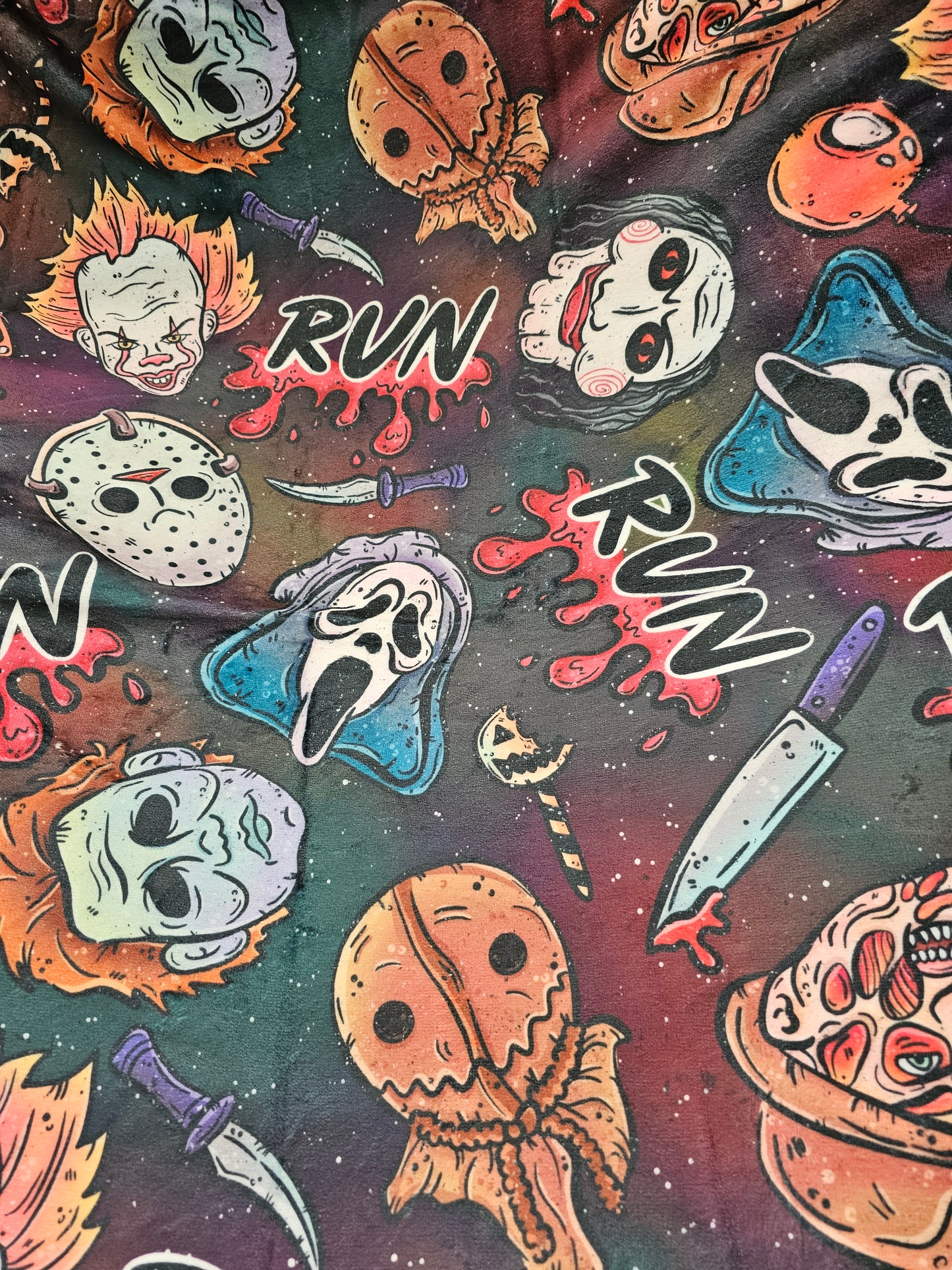 : run horror 50x60 blanket