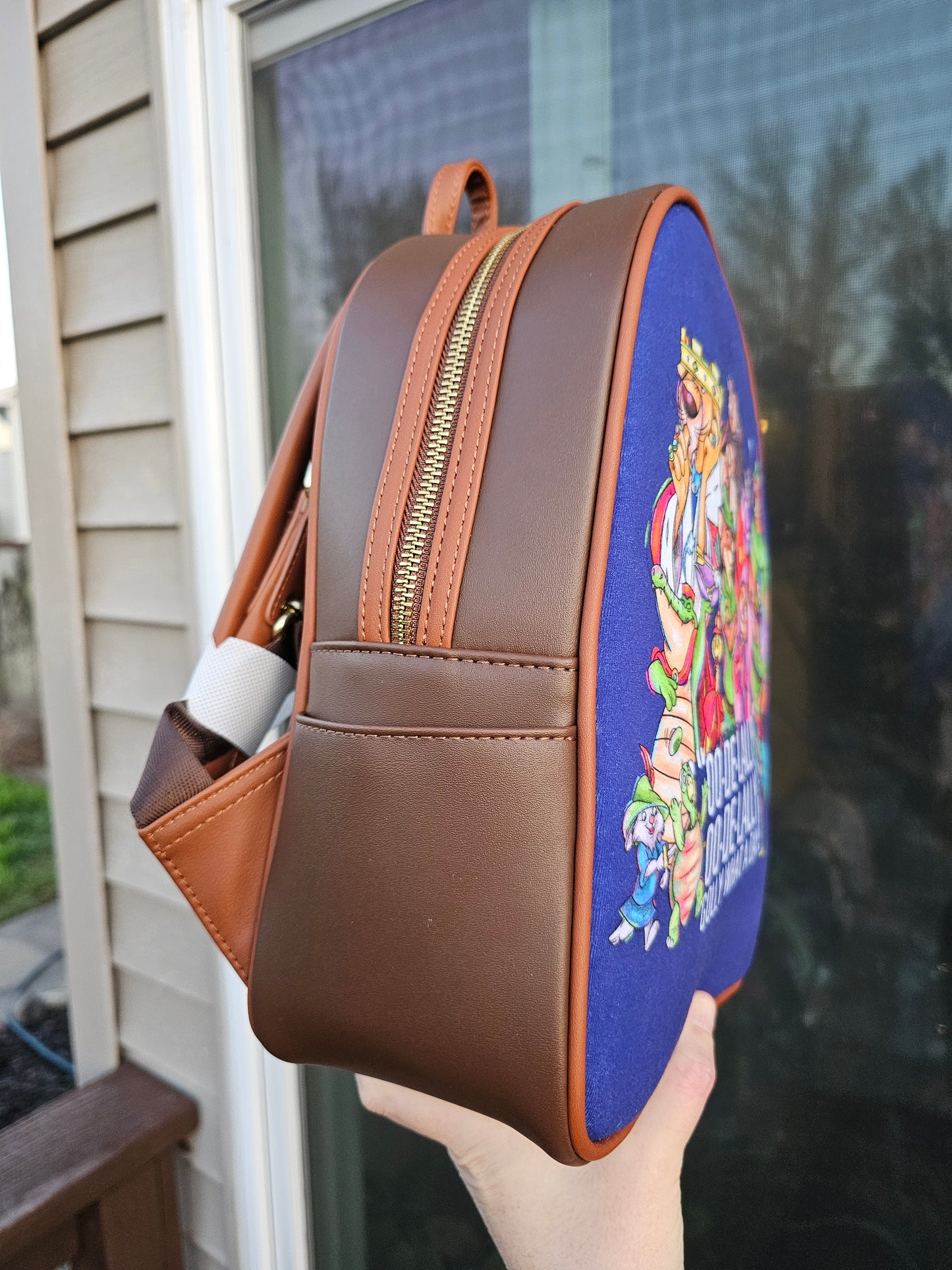 Oo de lally custom fabric mini backpack