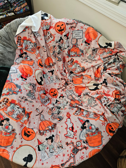 Rts: great pumpkin 50x60 blanket