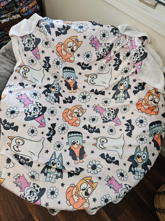 Preorder: trick or treat heelers 50x60 blanket
