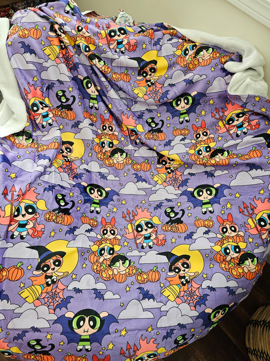 Rtd: halloween power girls 50x60 blanket