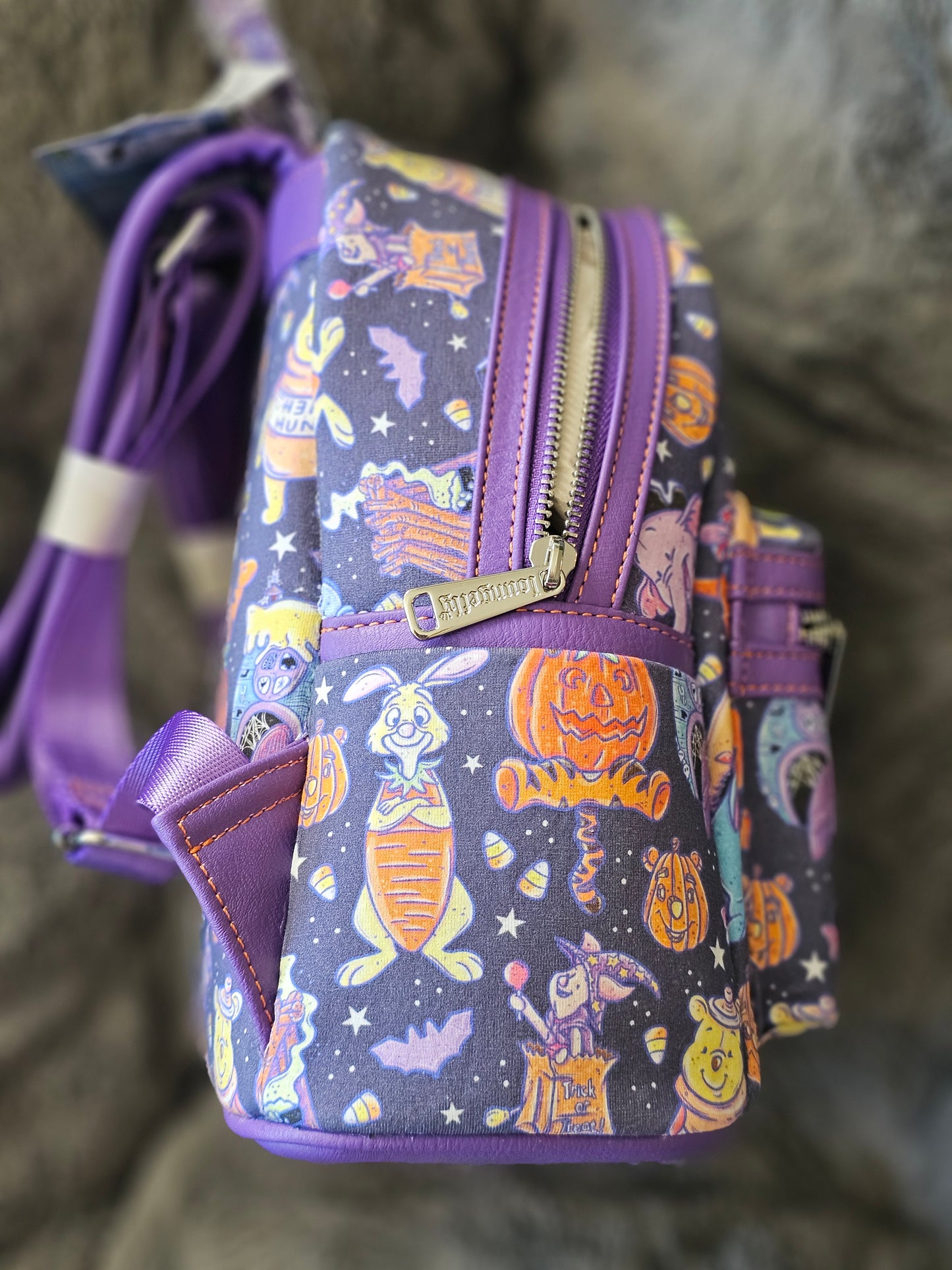 Custom halloween pooh mini backpack