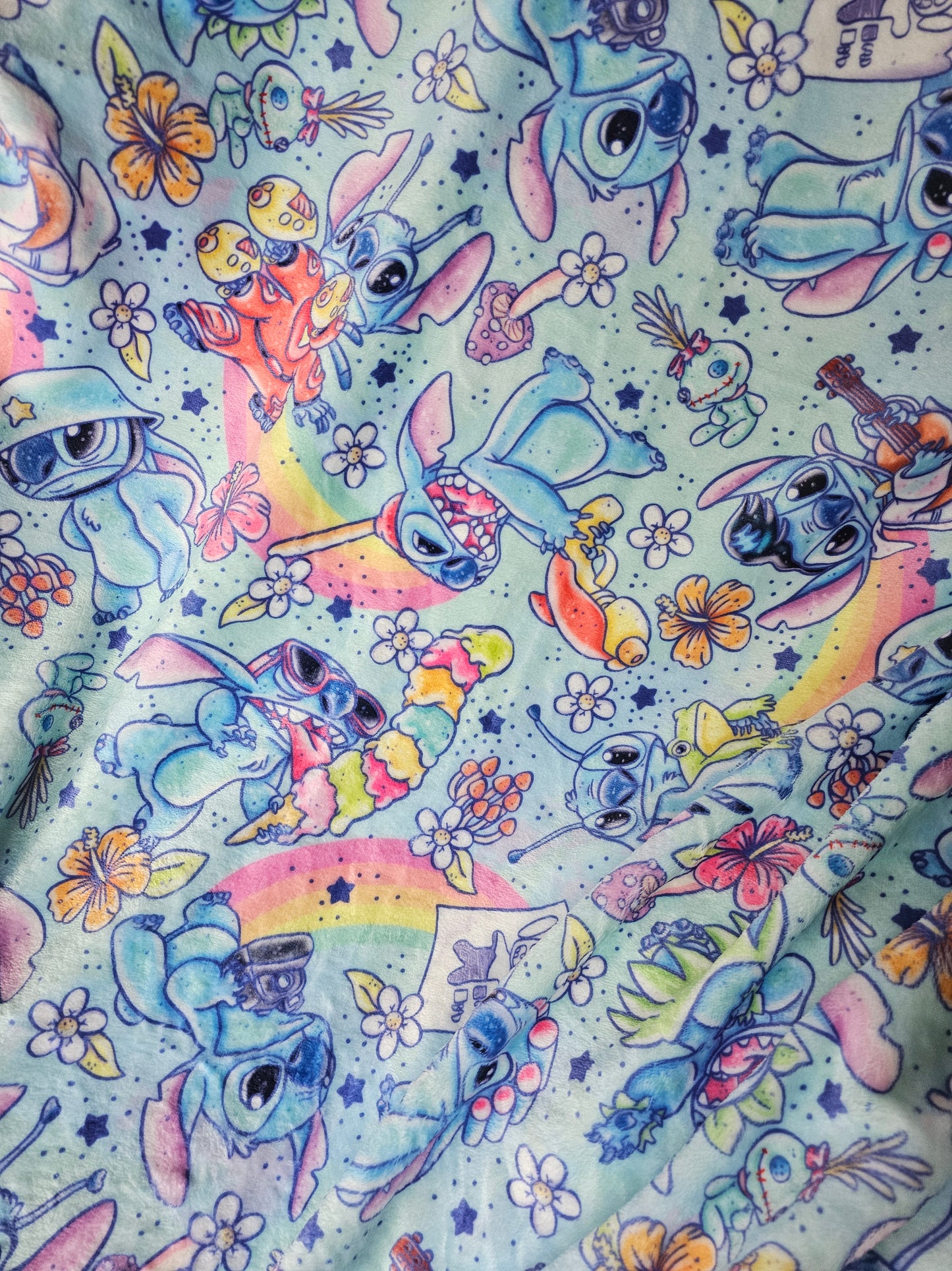 Preorder: rainbow stitch 50x60 blanket