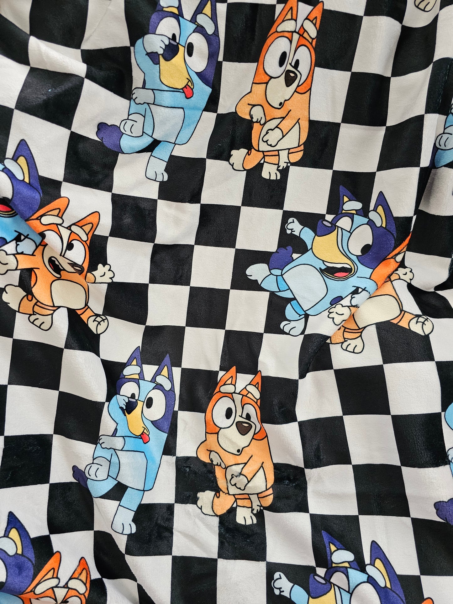 Preorder: checkered heelers 50x60 blanket