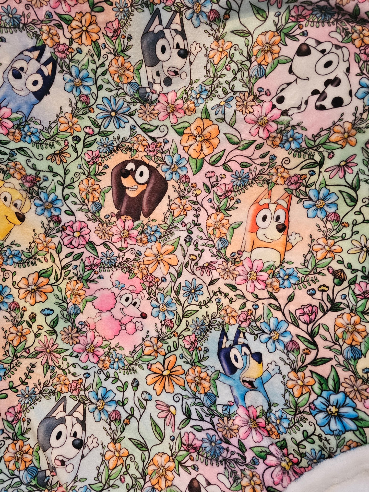 Preorder: floral heeler 50x60 blanket