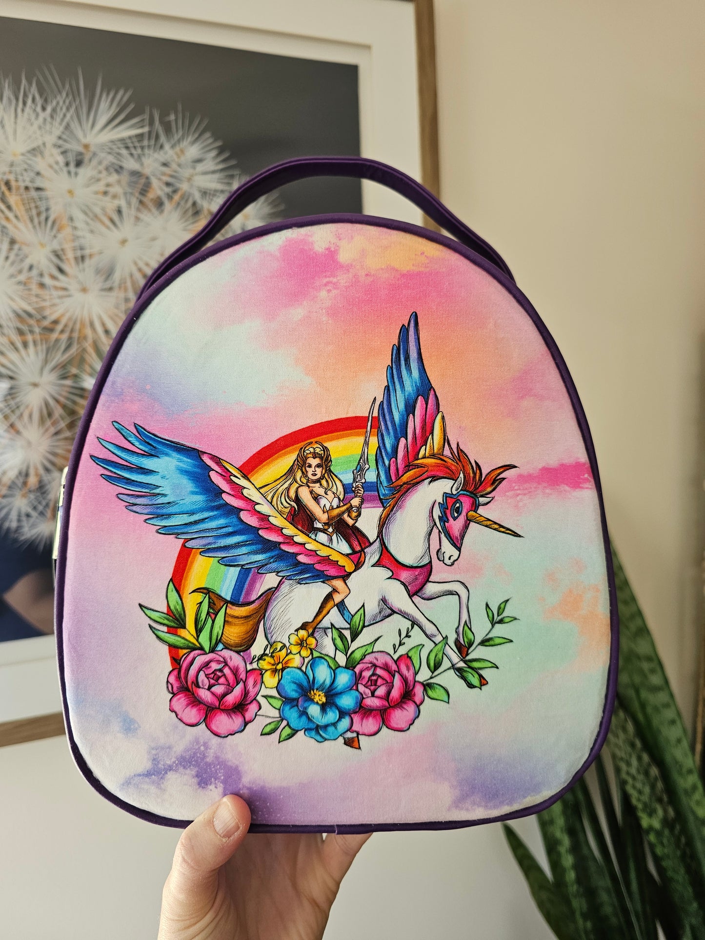 Shera custom fabric crossbody/mini backpack