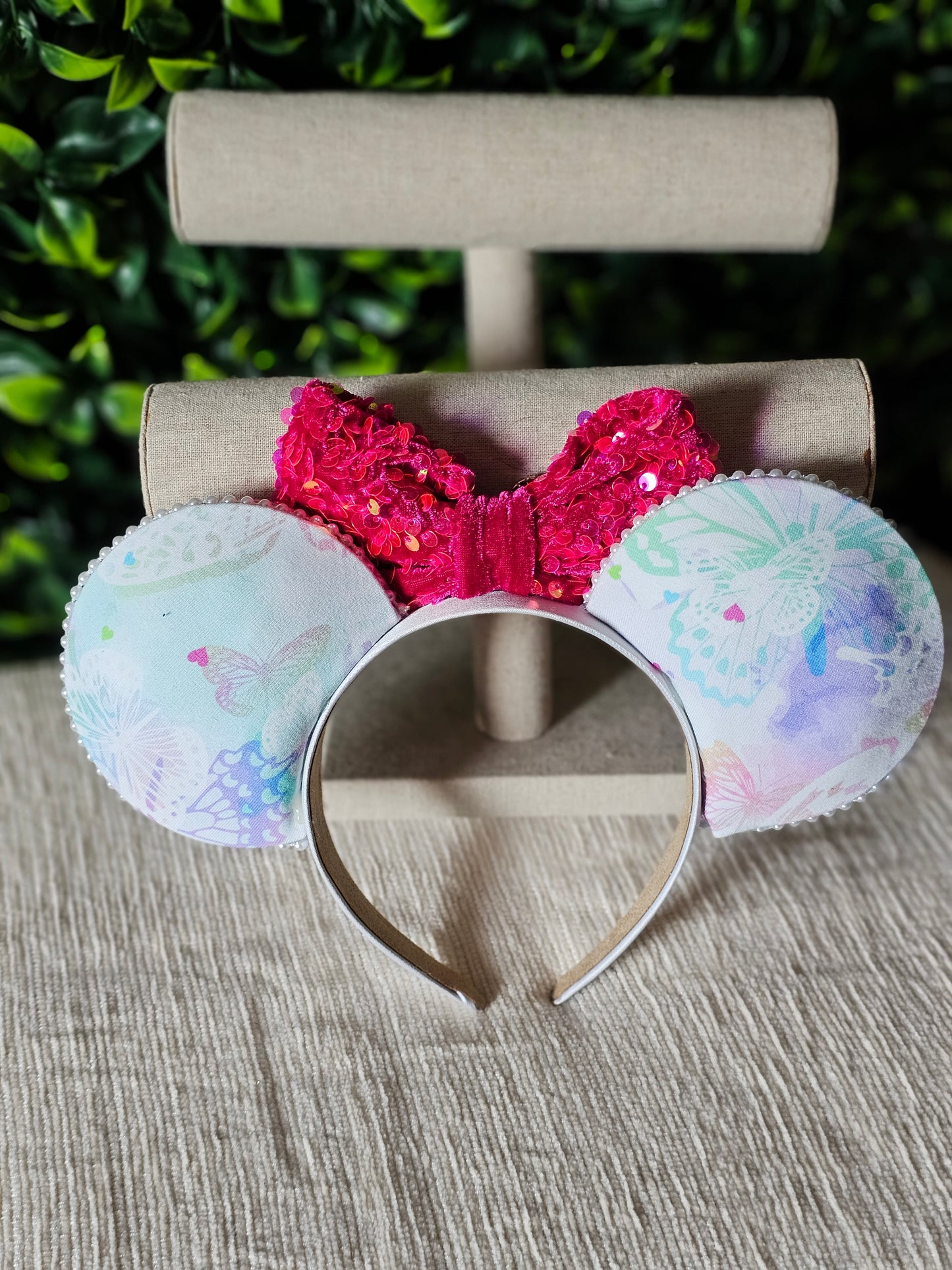 Butterfly ear headband