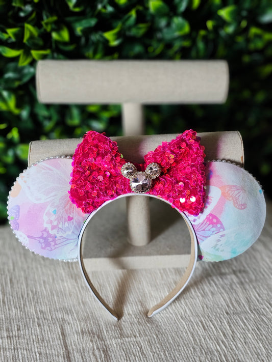 Butterfly ear headband