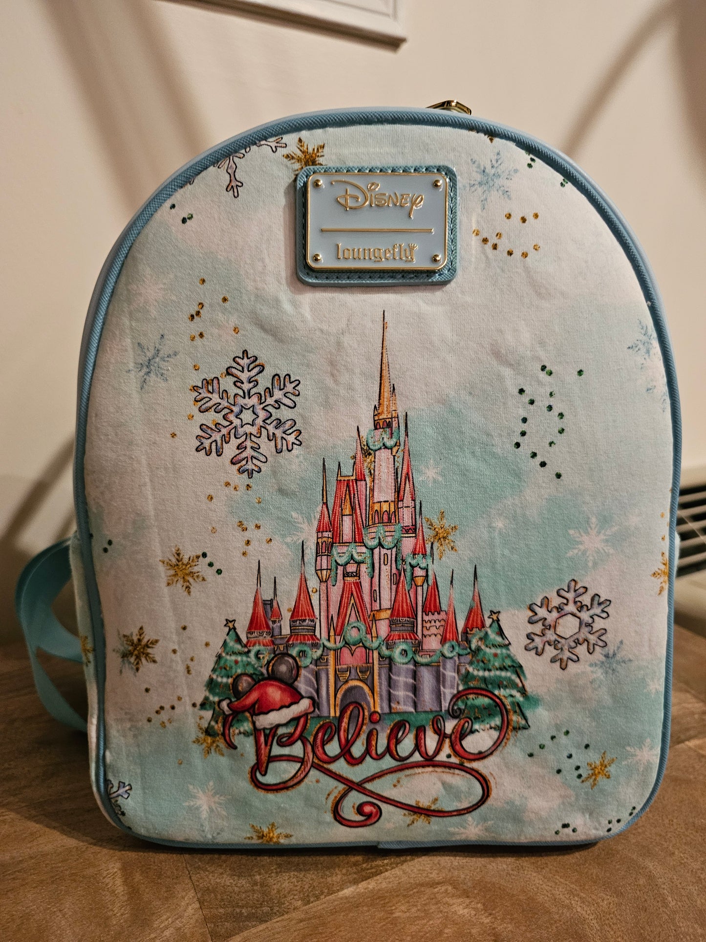 Christmas castle mini backpack