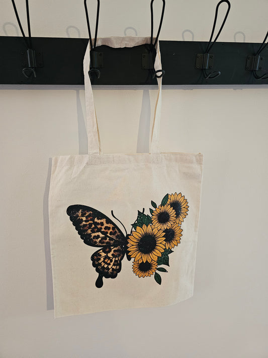 Butterfly sunflower tote - regular