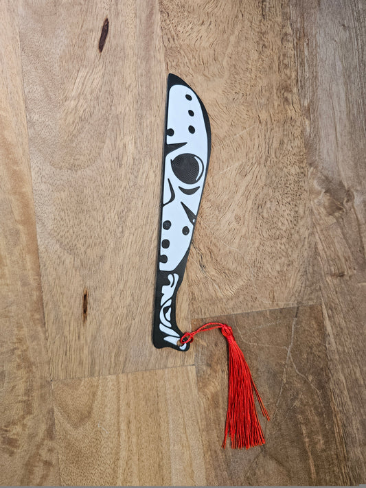 Hockey mask bookmark