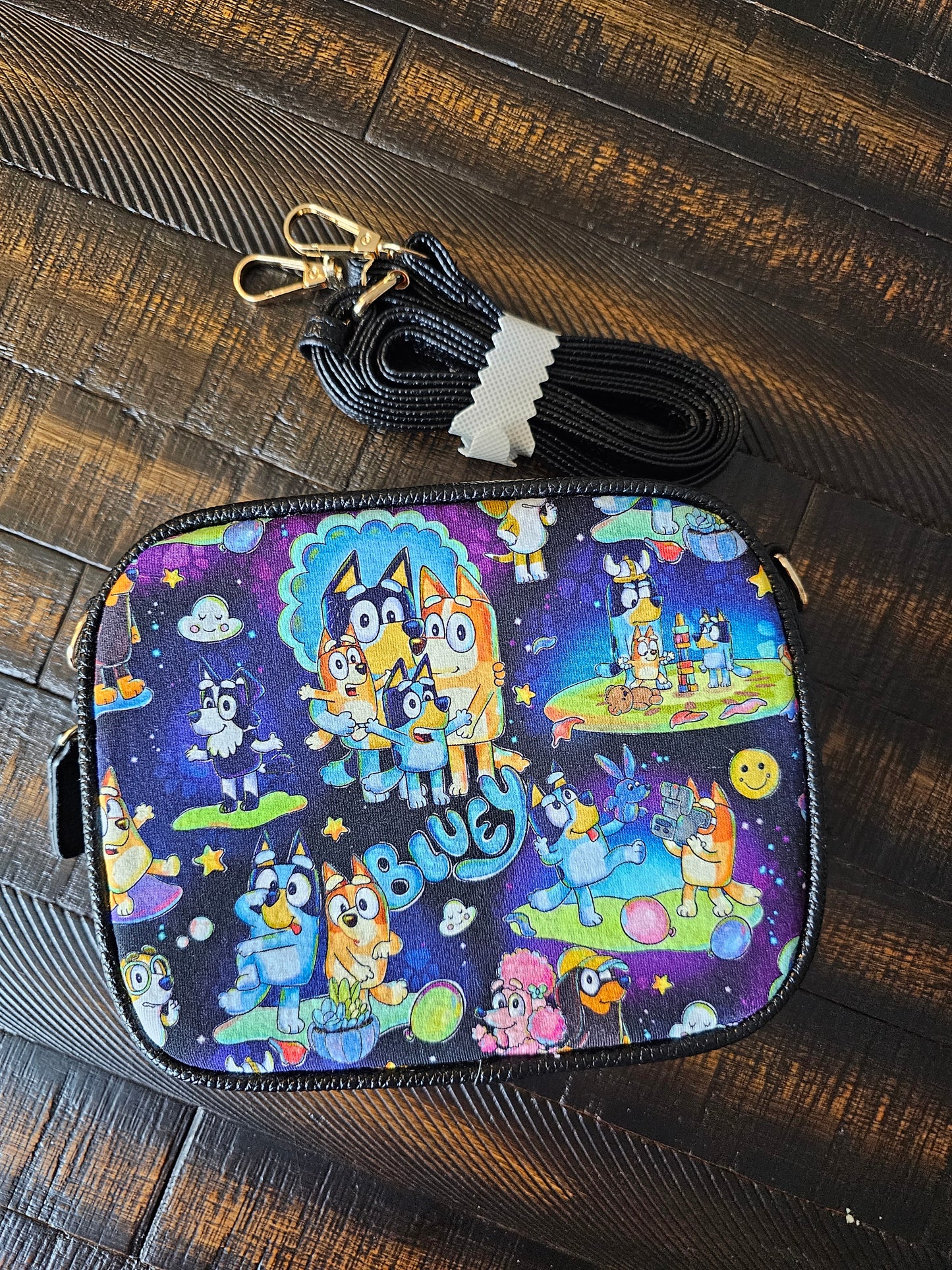 Space heeler crossbody bag