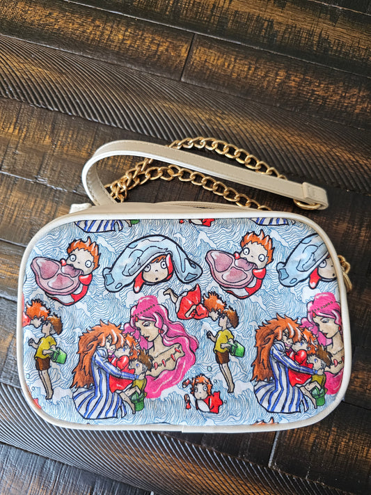 Fish princess crossbody bag