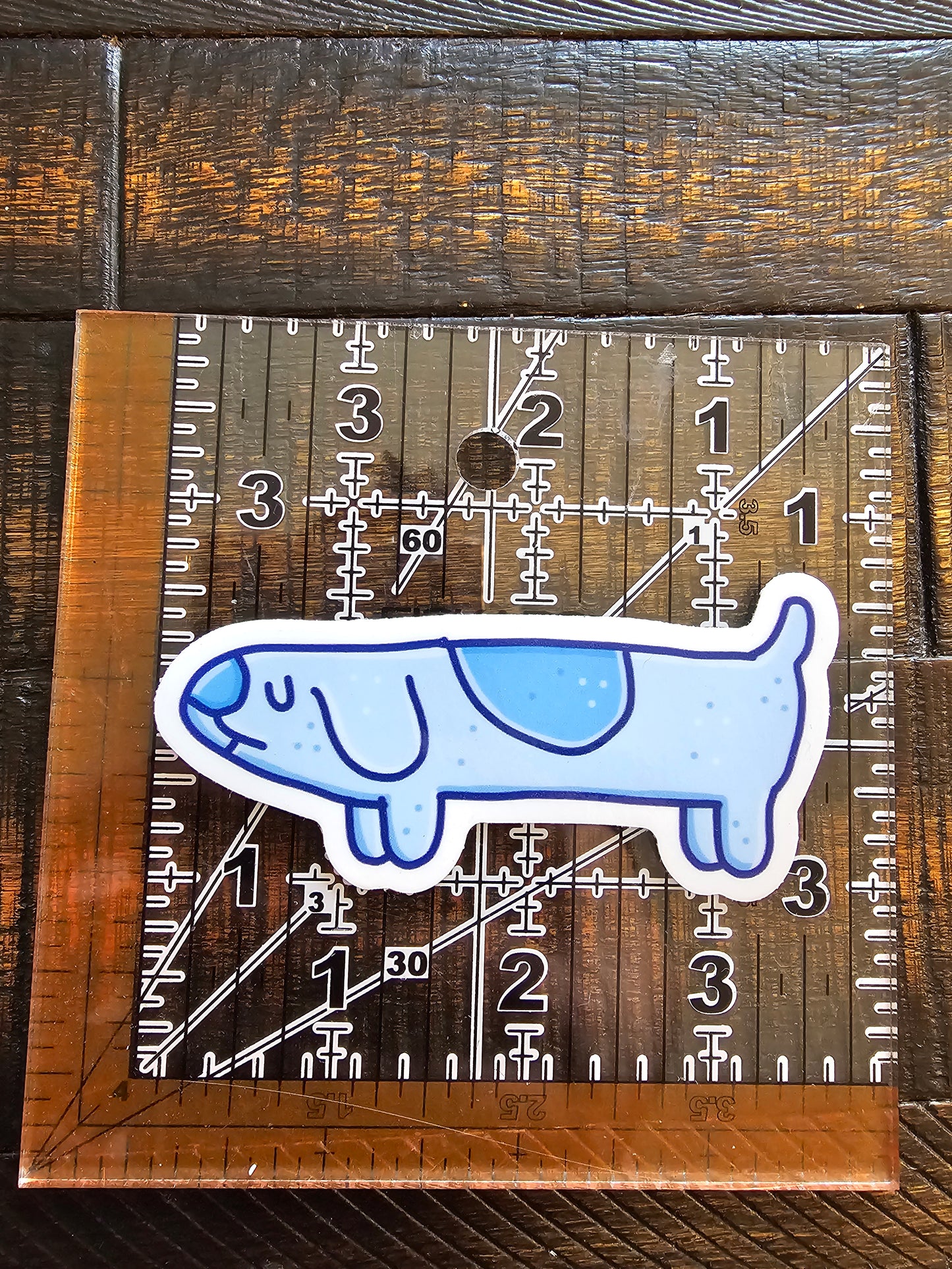 Long dog sticker