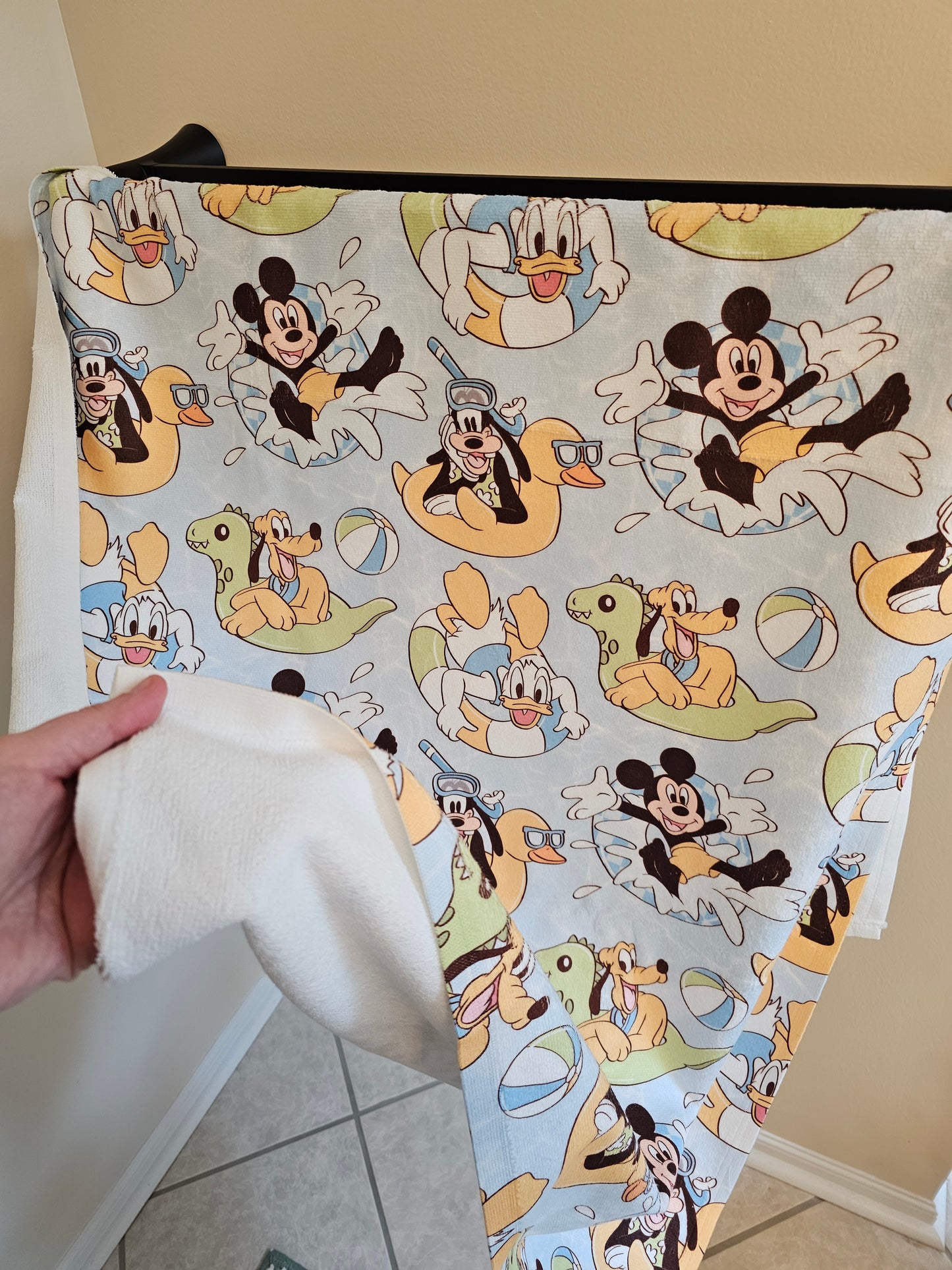 Rts: blue mouse friends pool party towel