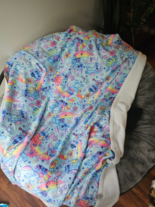 Preorder: rainbow stitch 50x60 blanket