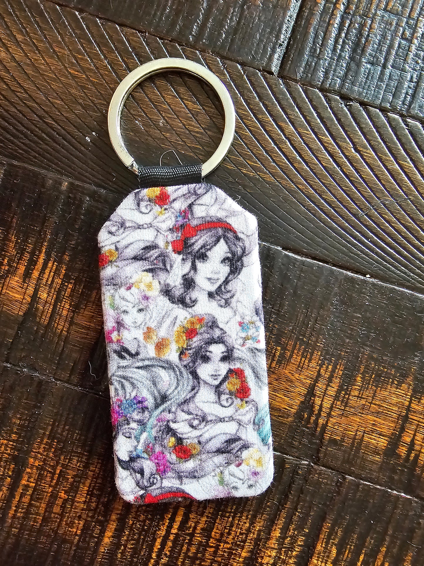 Princess sketch keychain