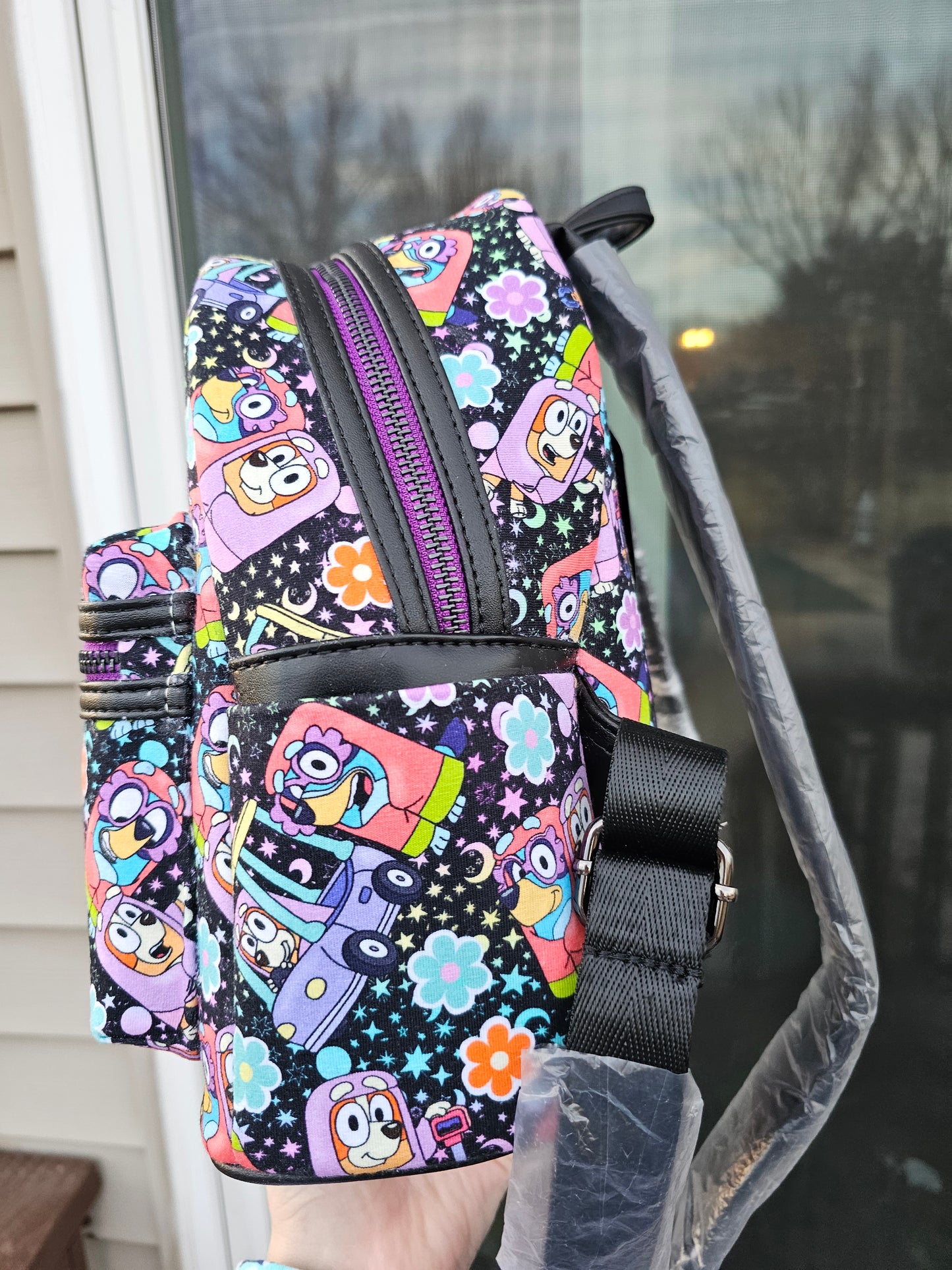 Custom fabric grannies heeler mini backpack