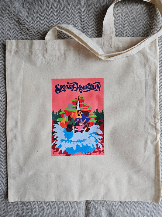 Splash canvas tote